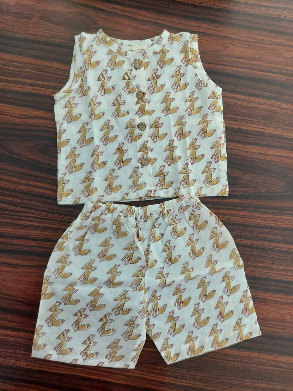 Fox Fun Co-ord Set (Pink)