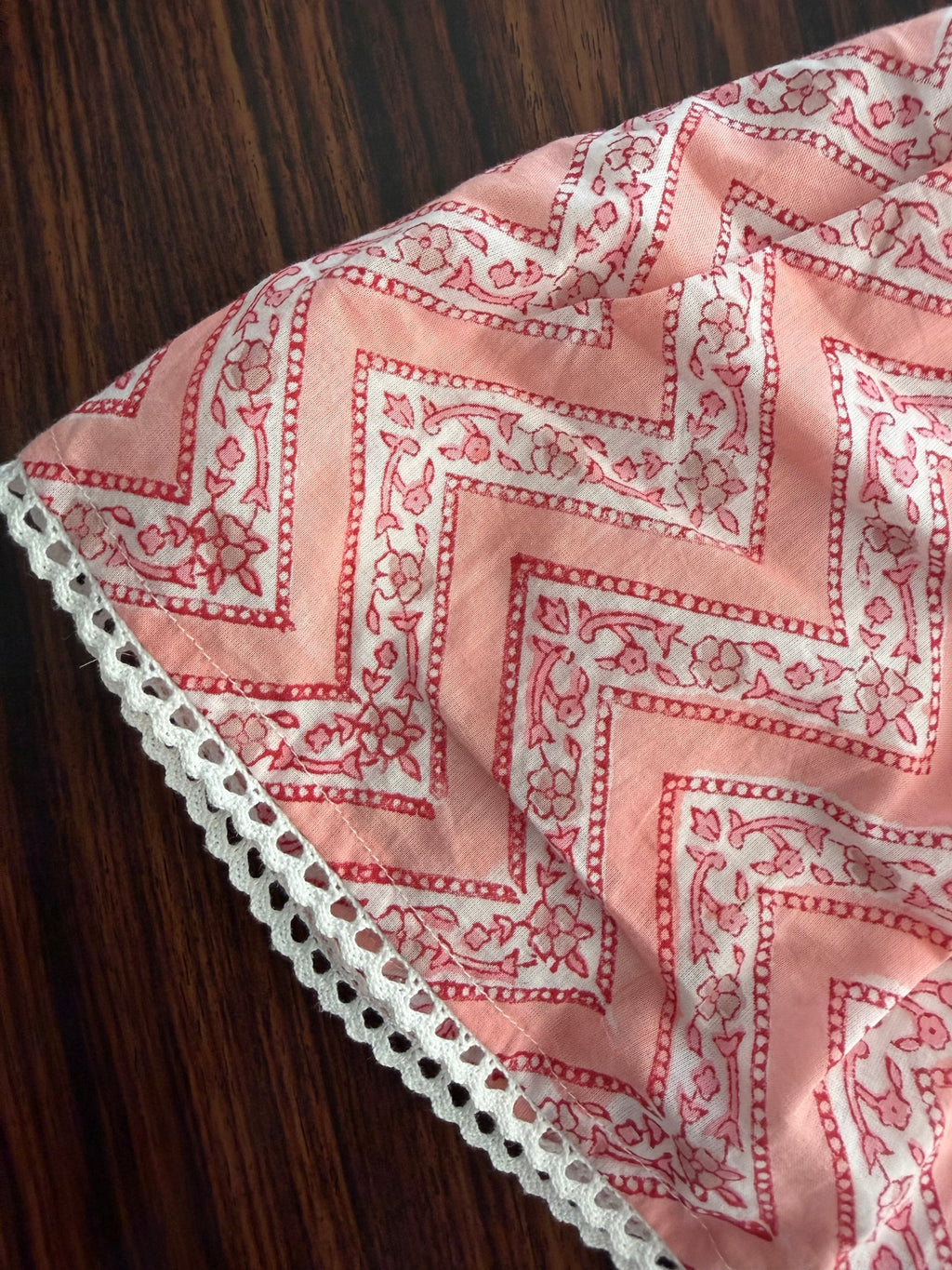 Coral Chevron Co-ord Set