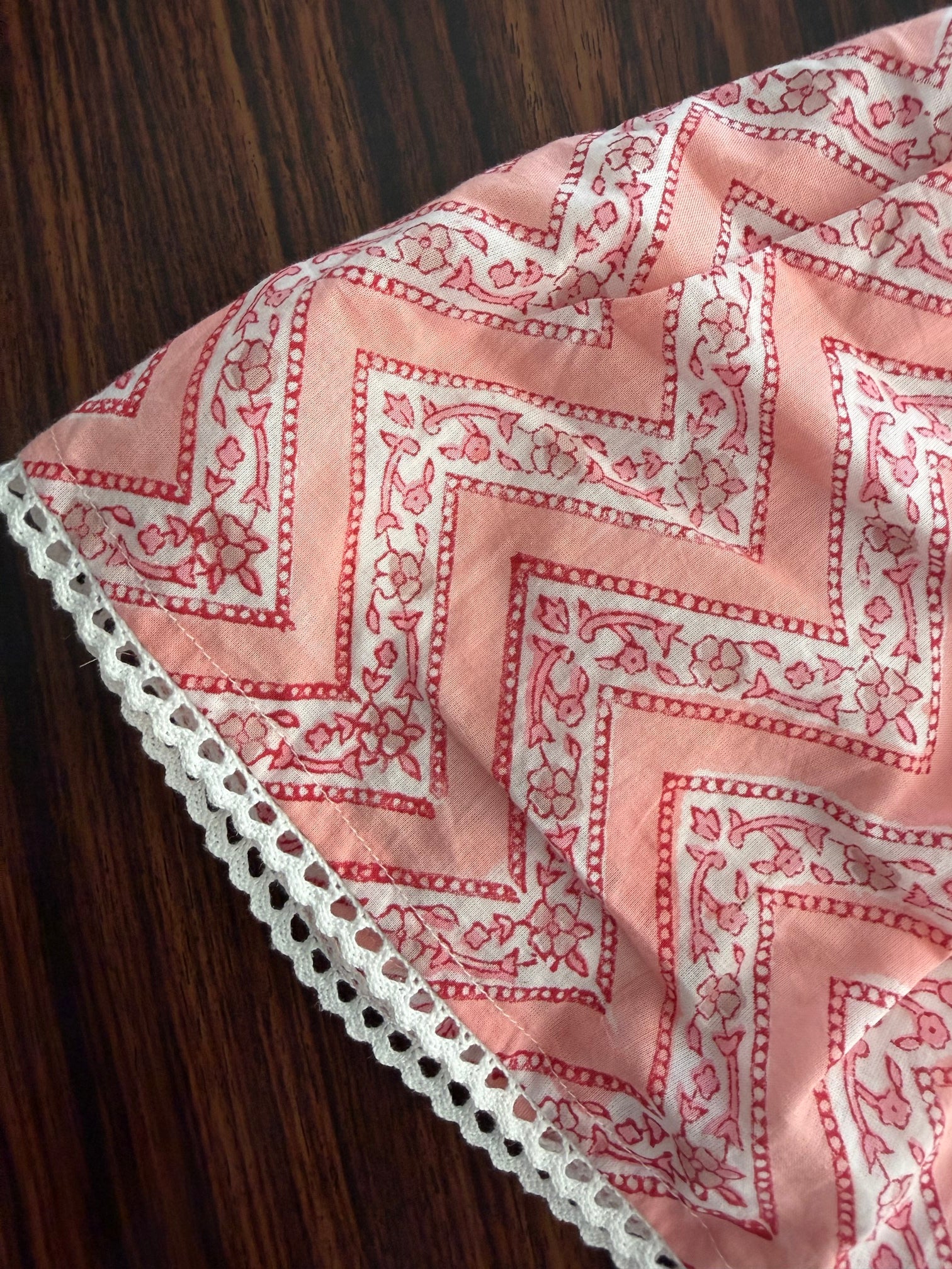 Coral Chevron Co-ord Set