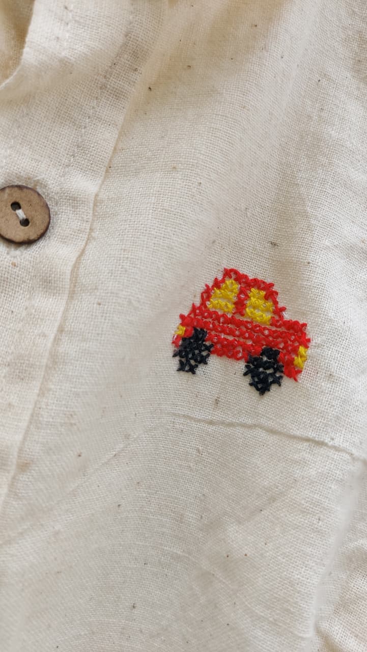 Car Criss Cross Embroidery