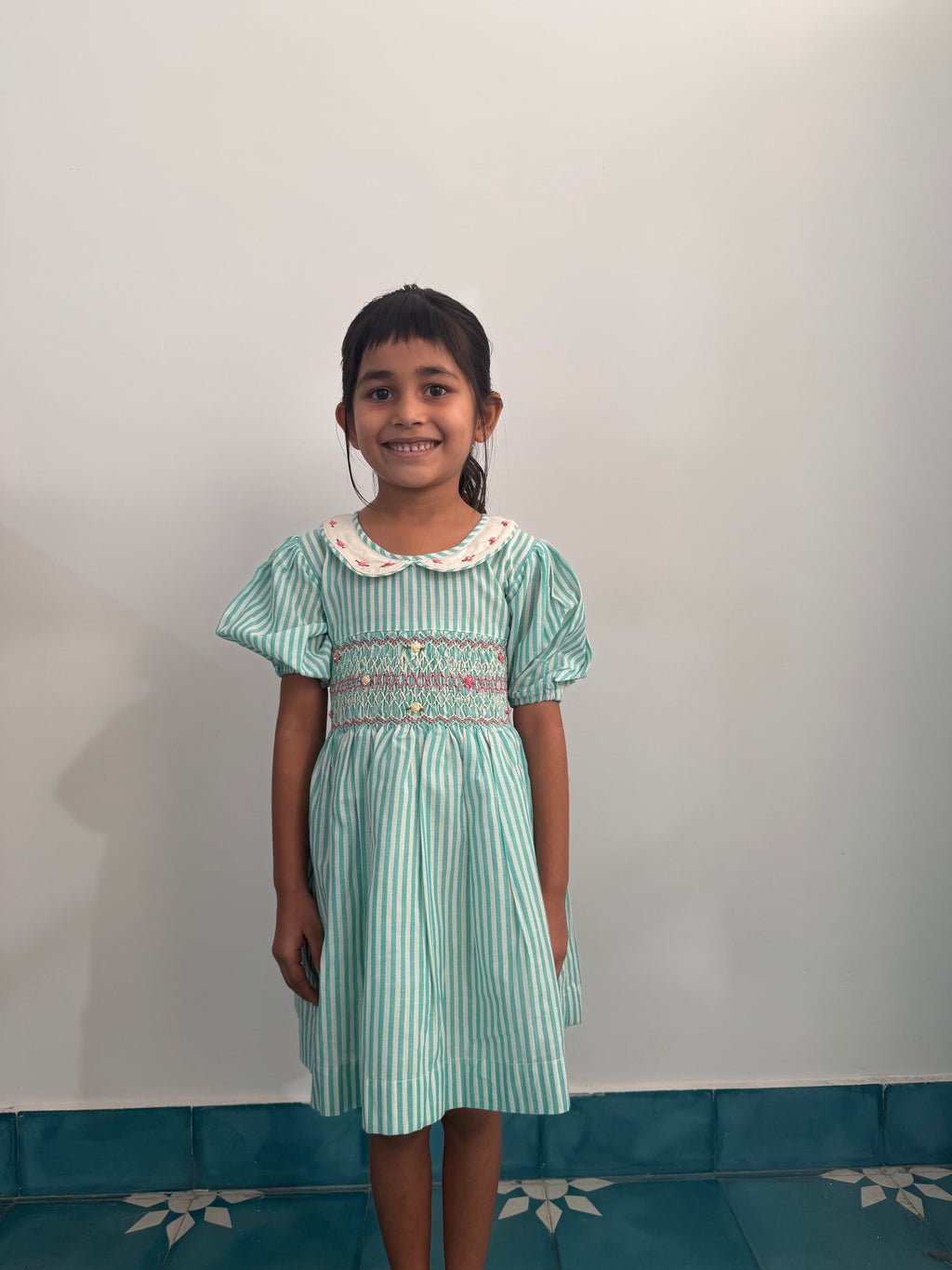 Sea Breeze Smocked Dress