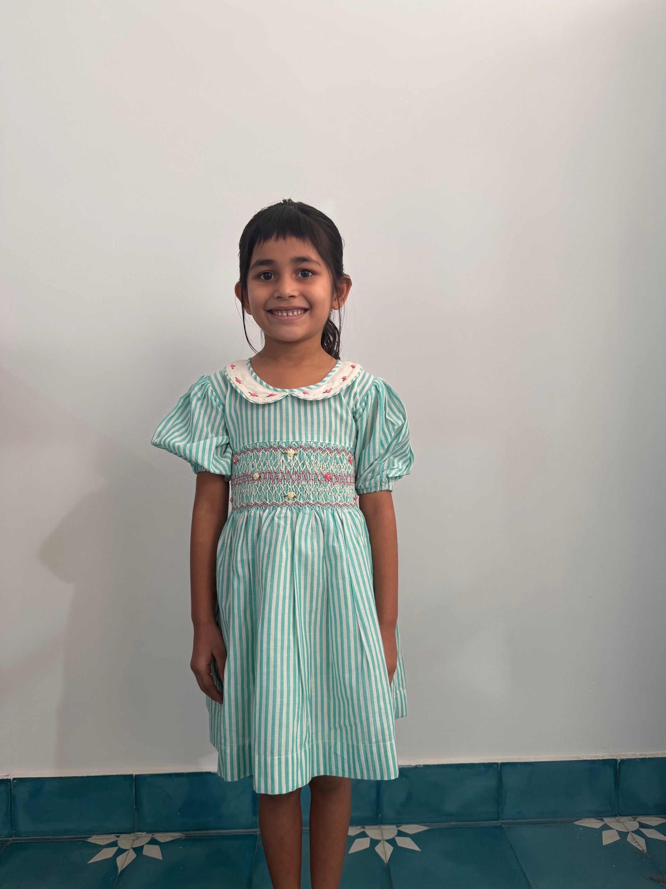 Sea Breeze Smocked Dress