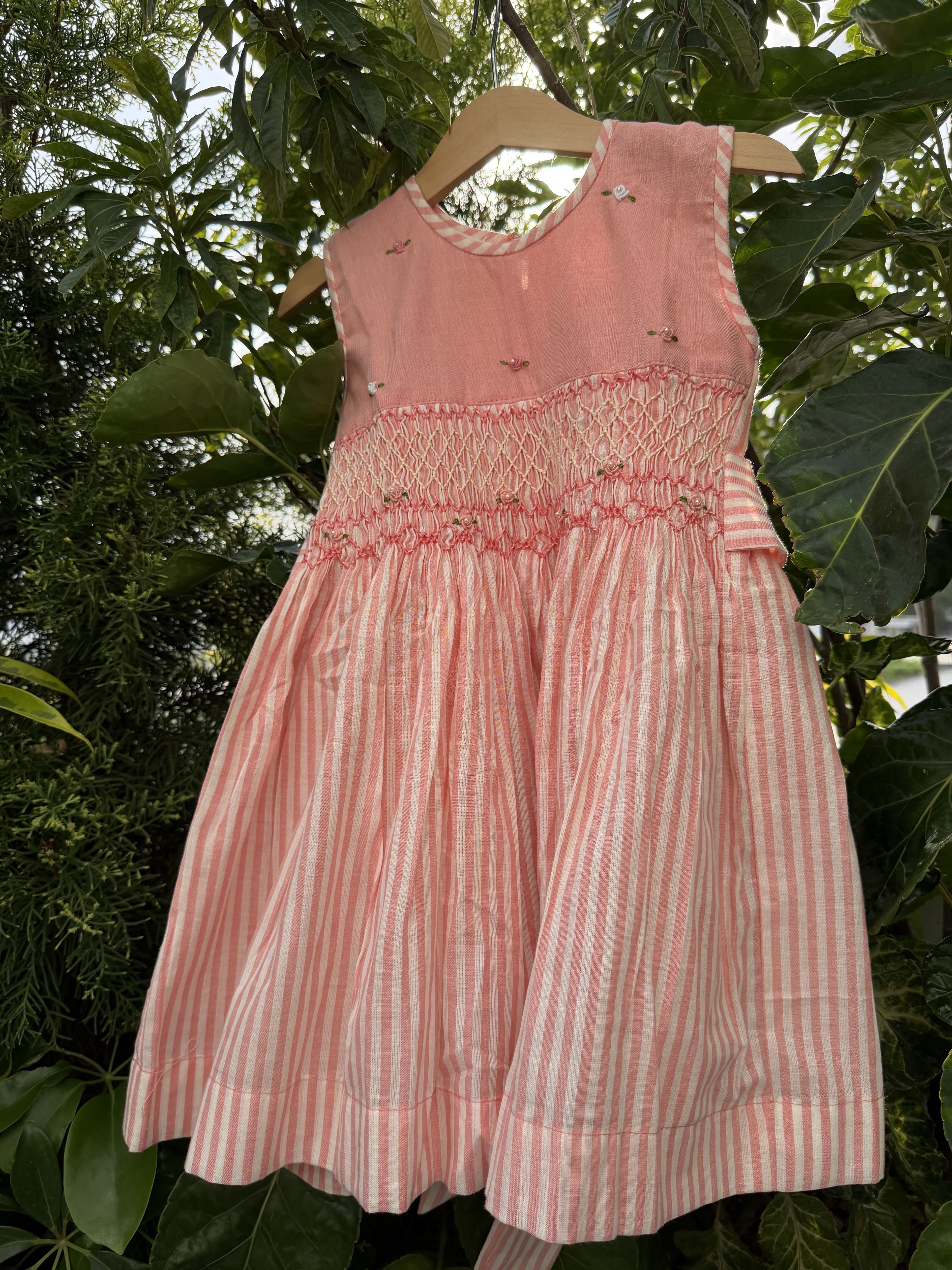 Blush Blossom Smocked Dress