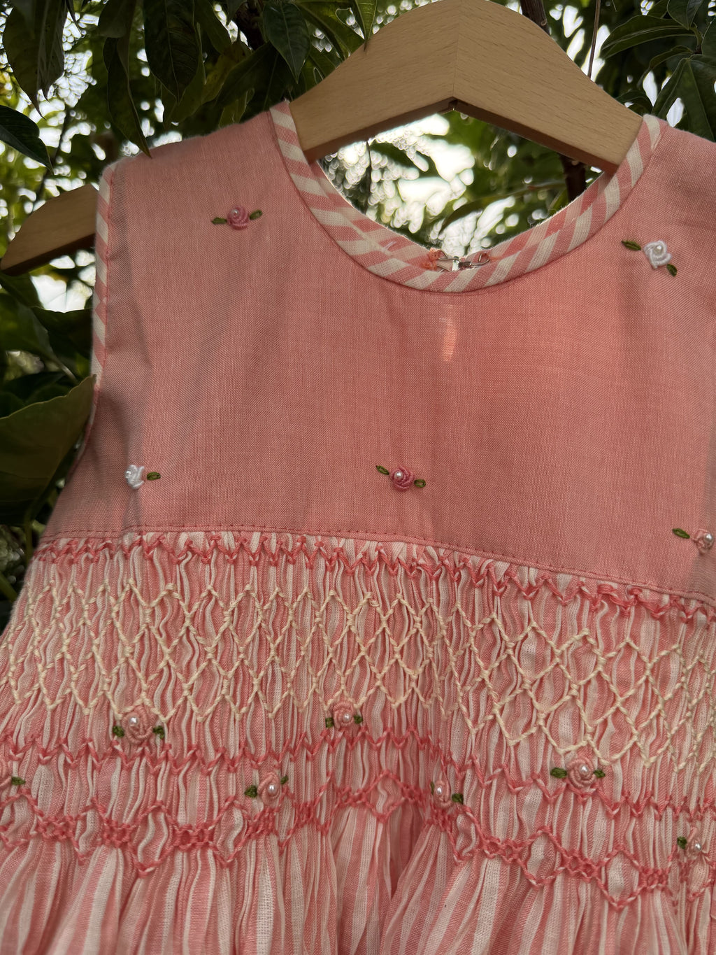 Blush Blossom Smocked Dress