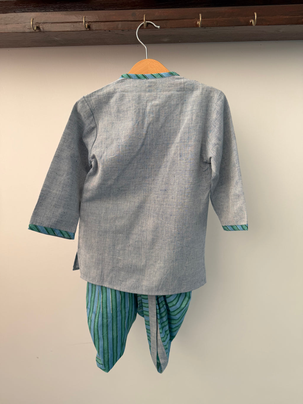 Teal Tales Dhoti Set