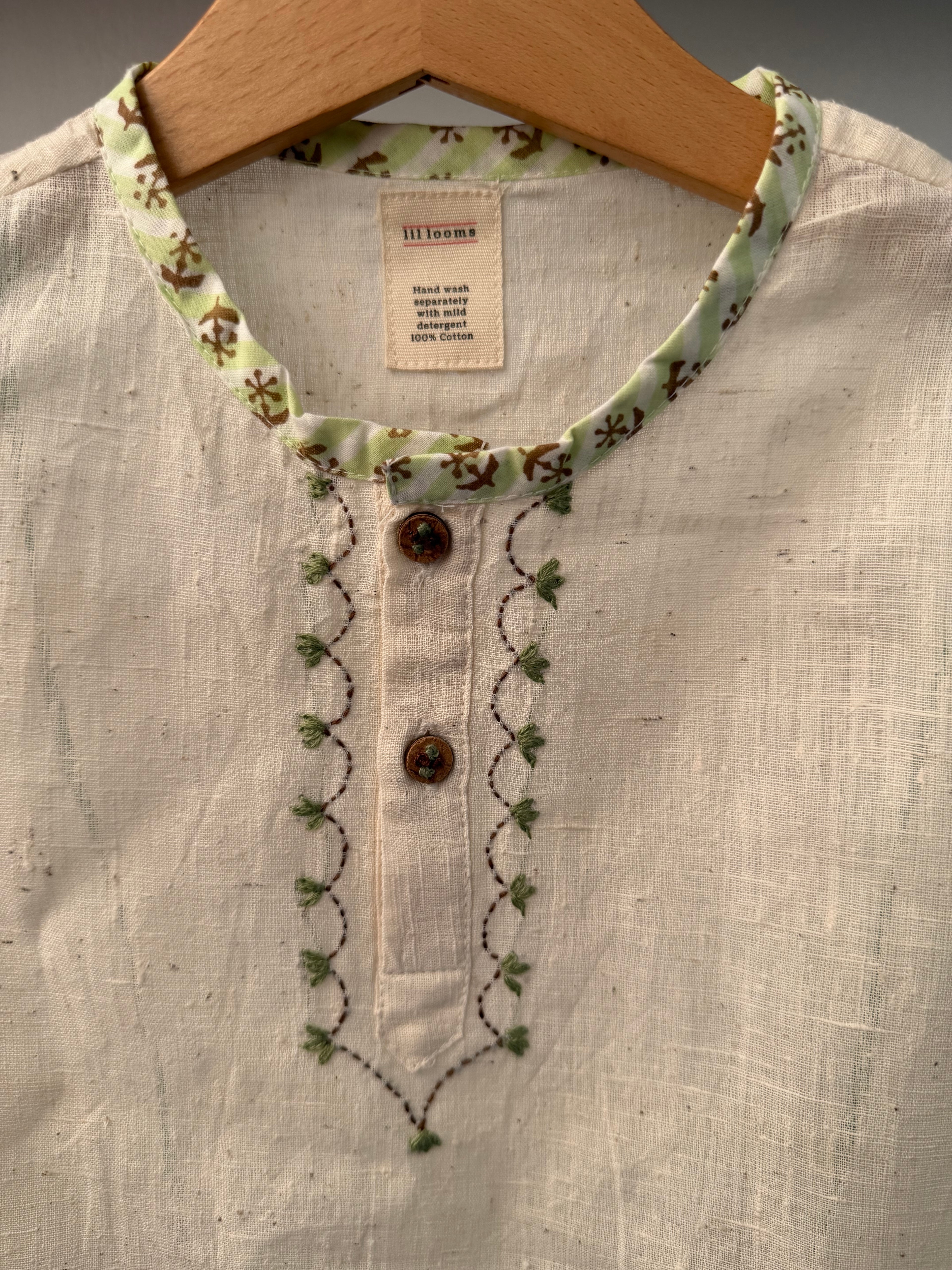 Green Heritage Dhoti Set
