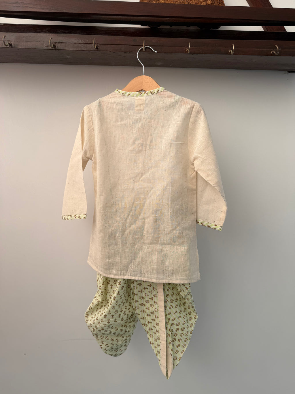 Green Heritage Dhoti Set