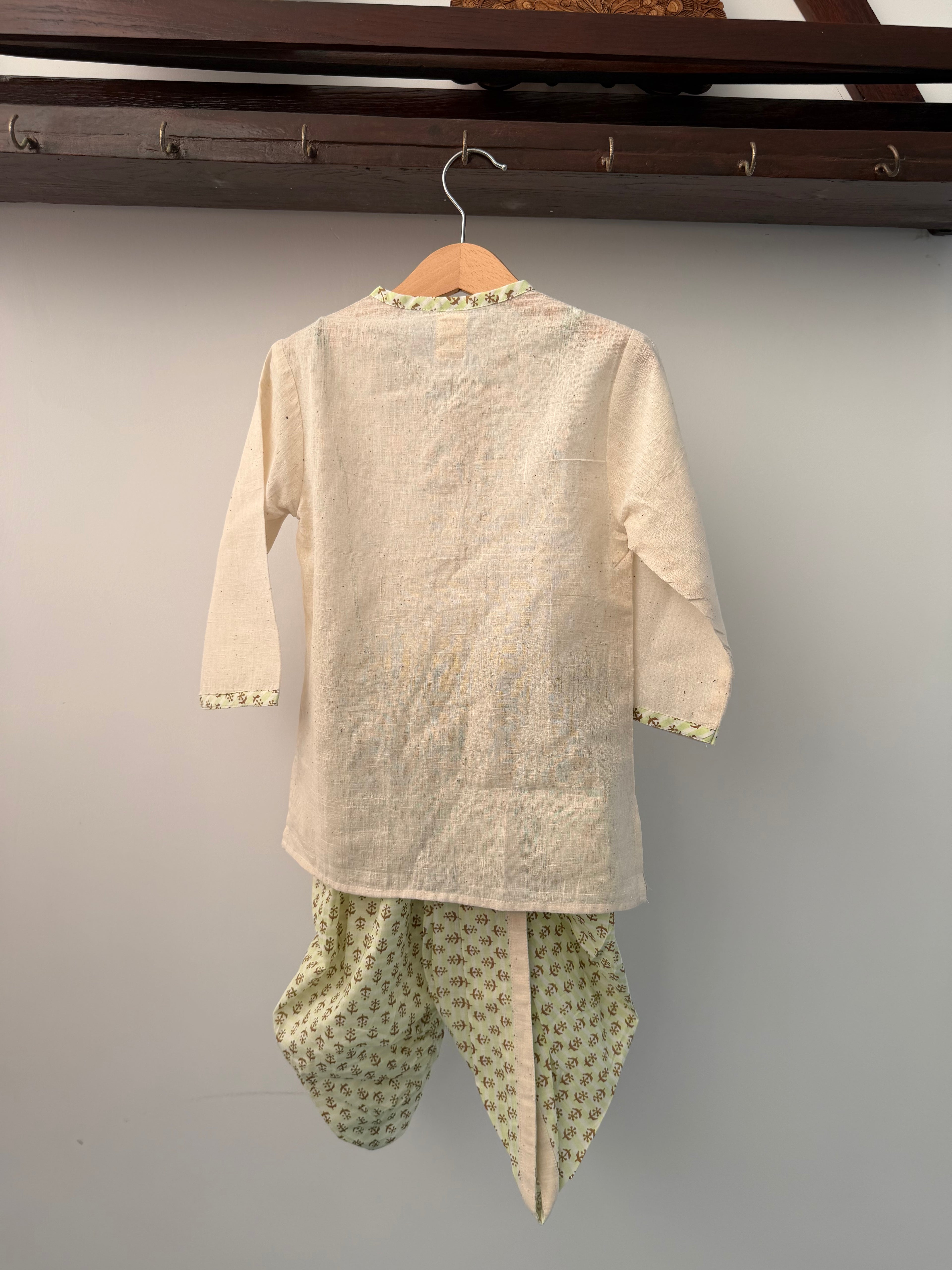 Green Heritage Dhoti Set
