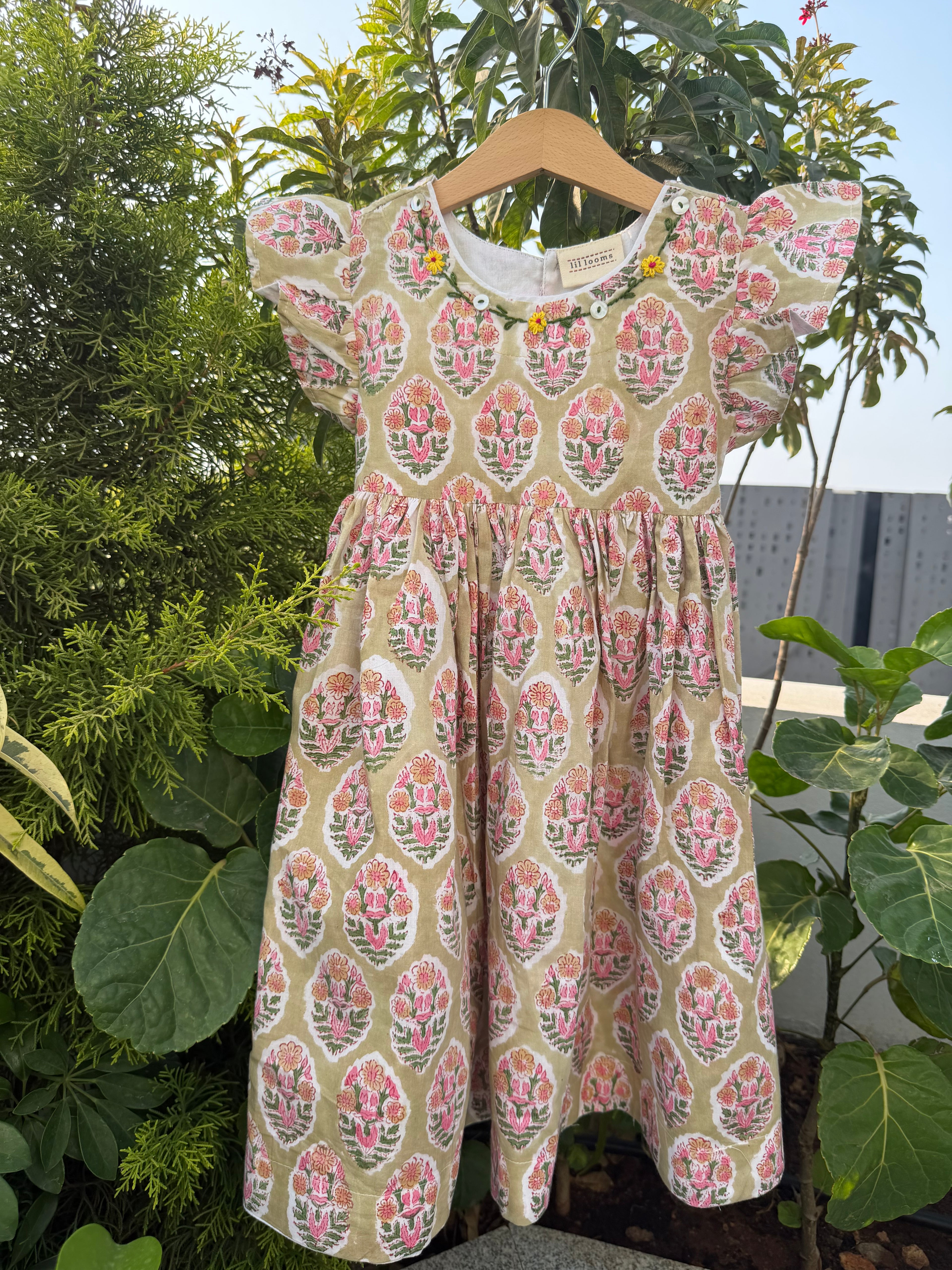 Handblock Kids Dress