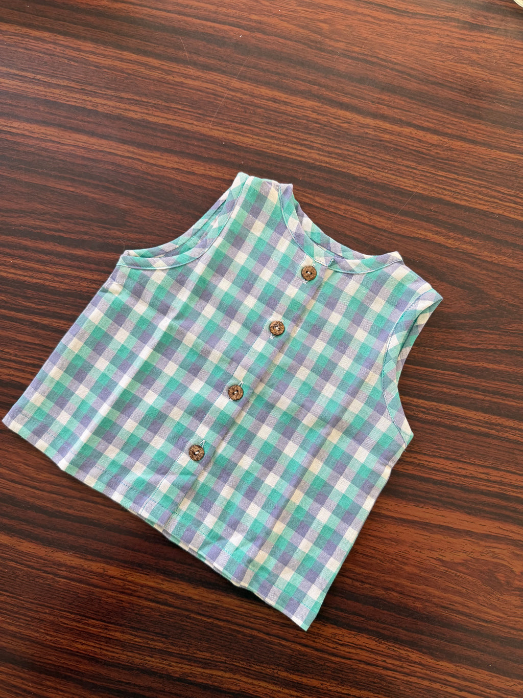 Mint check Co-ord Set