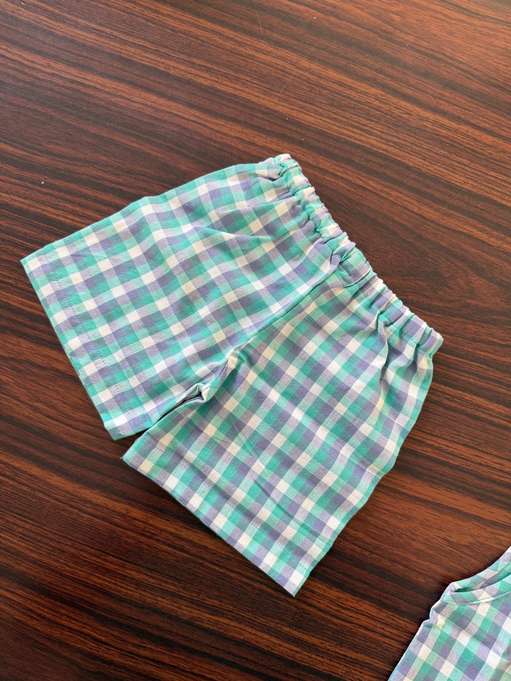 Mint check Co-ord Set