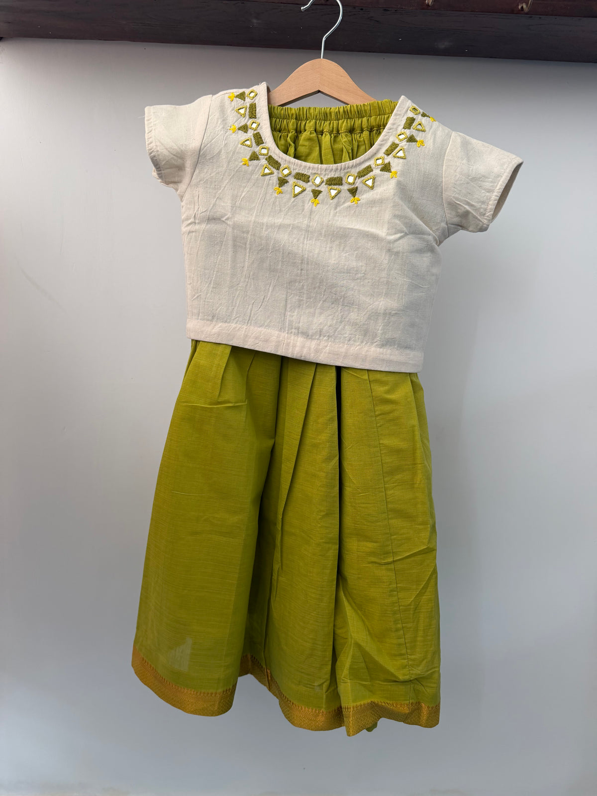 Lime Bloom Lehenga Set