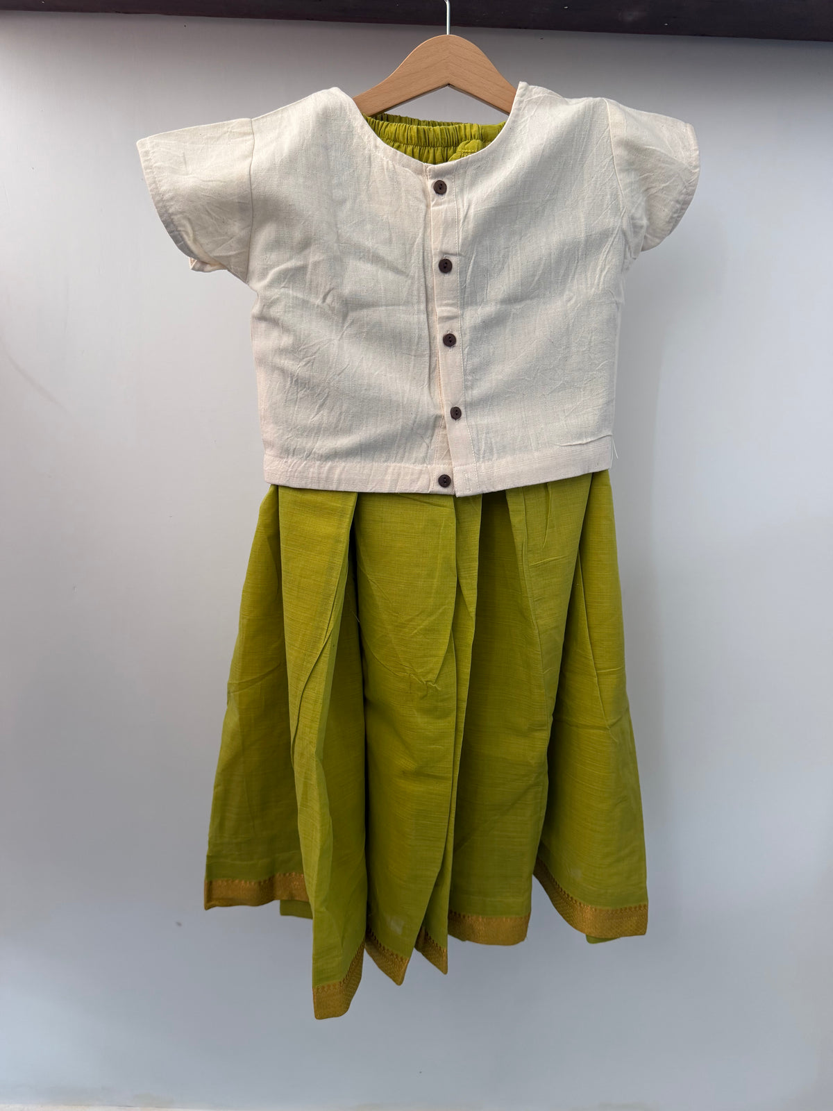 Lime Bloom Lehenga Set