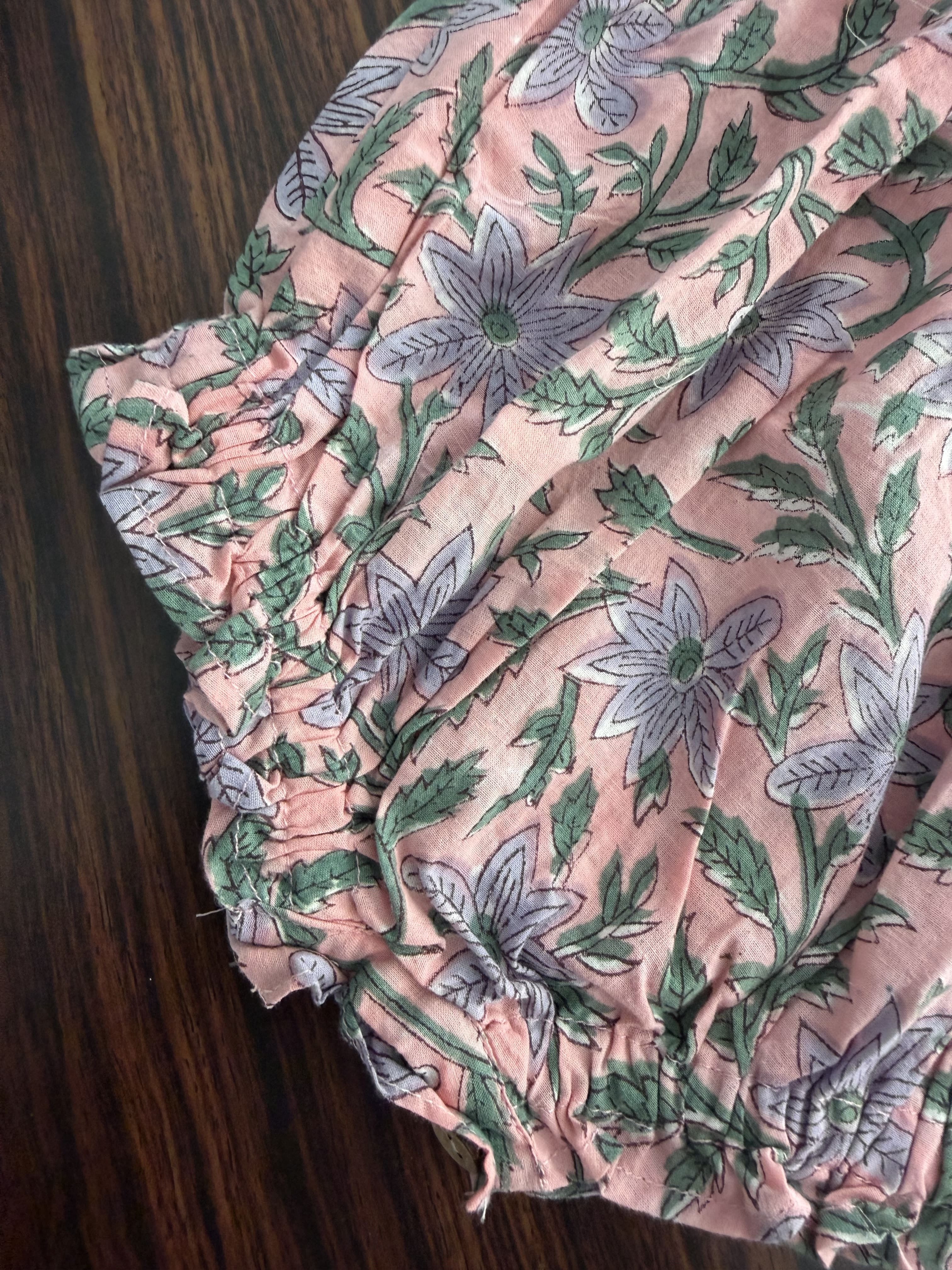 Blush Garden Baby Romper
