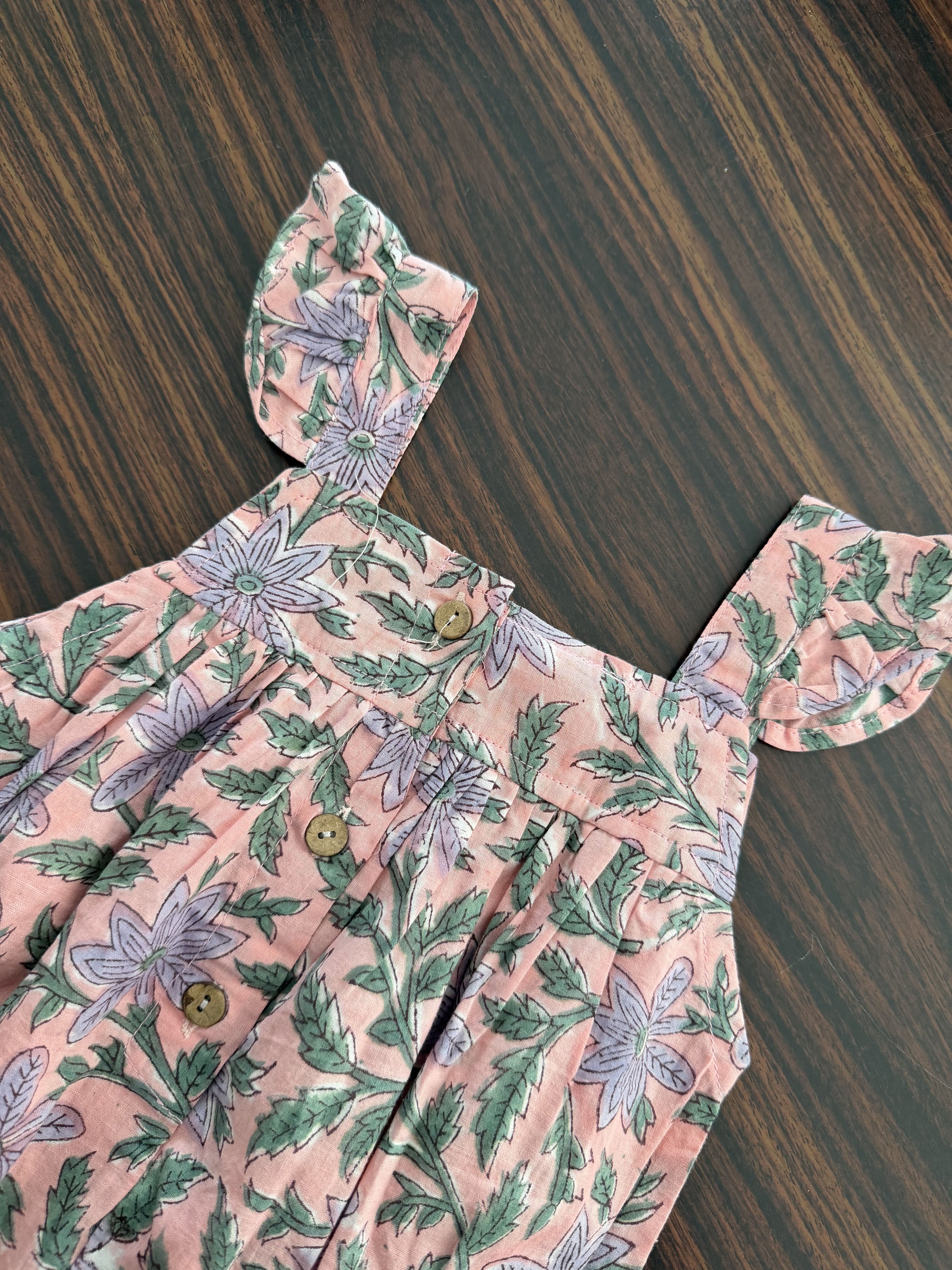 Blush Garden Baby Romper