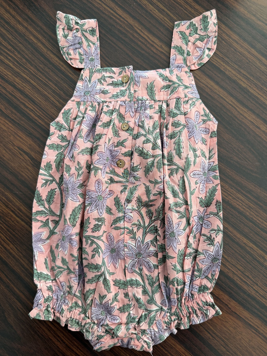 Blush Garden Baby Romper