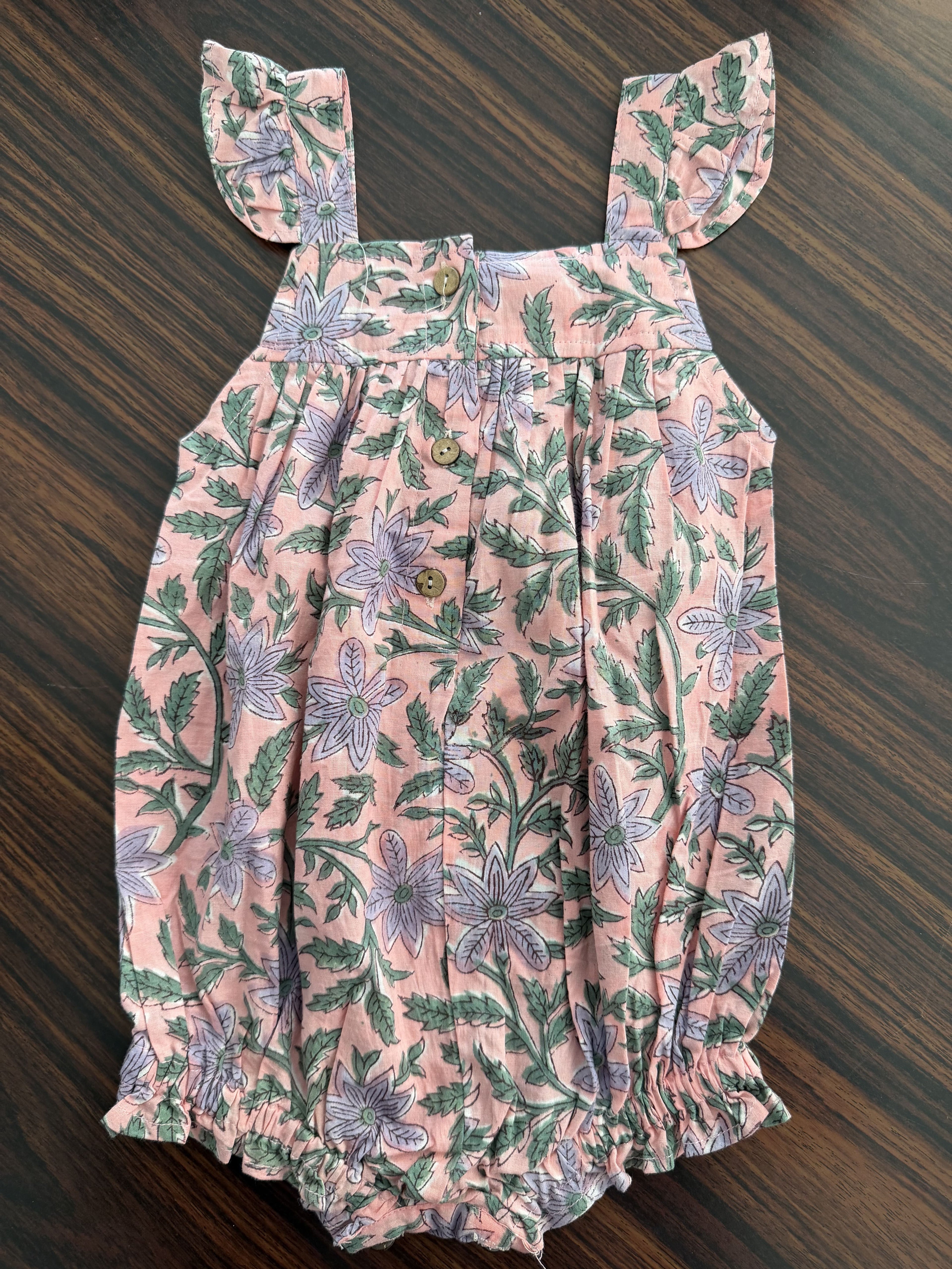 Blush Garden Baby Romper