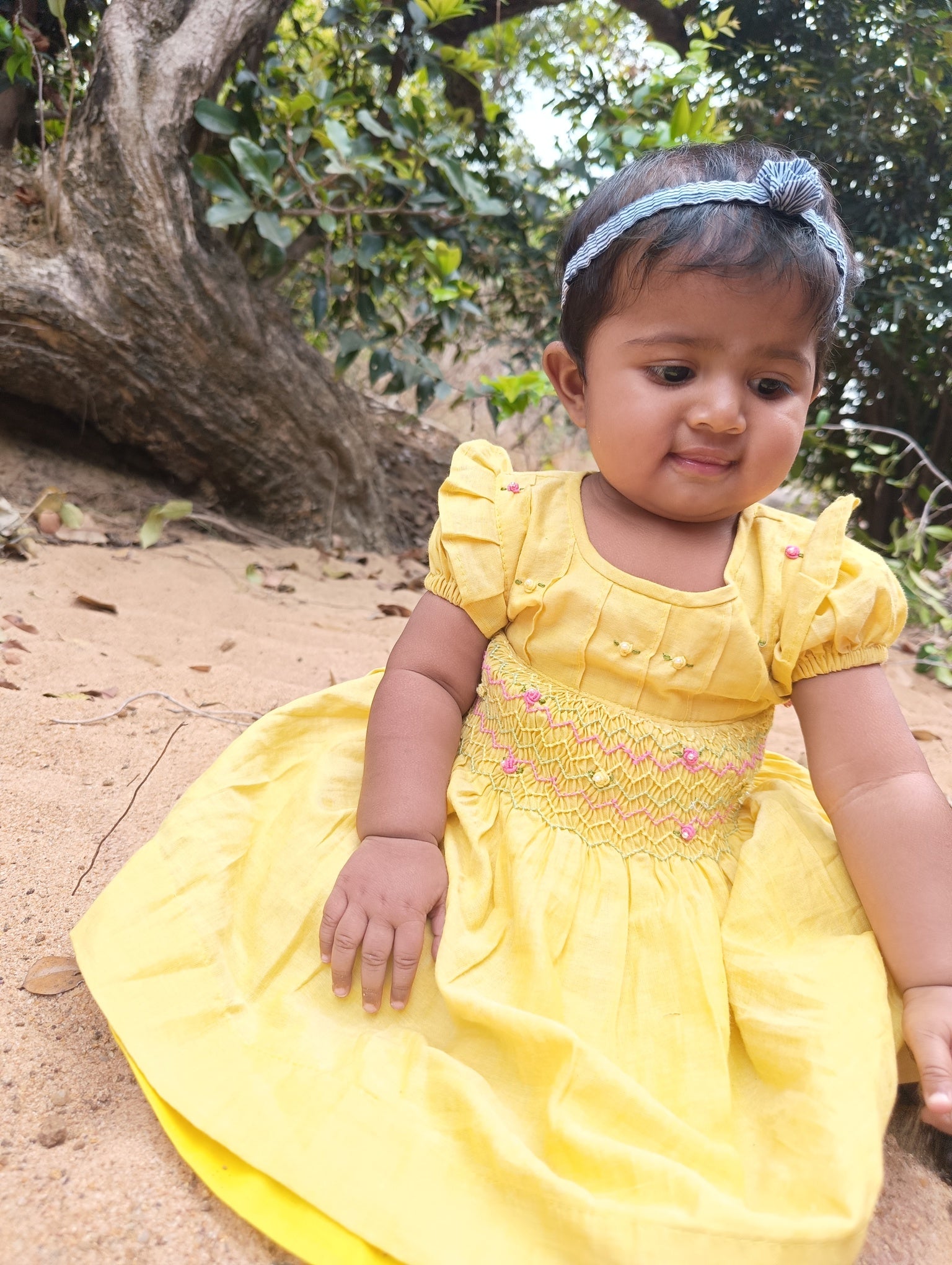 Sunny Bloom Smocked Dress