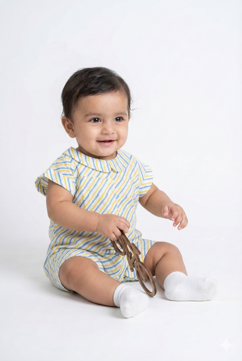 Sunny Stripes Baby Romper