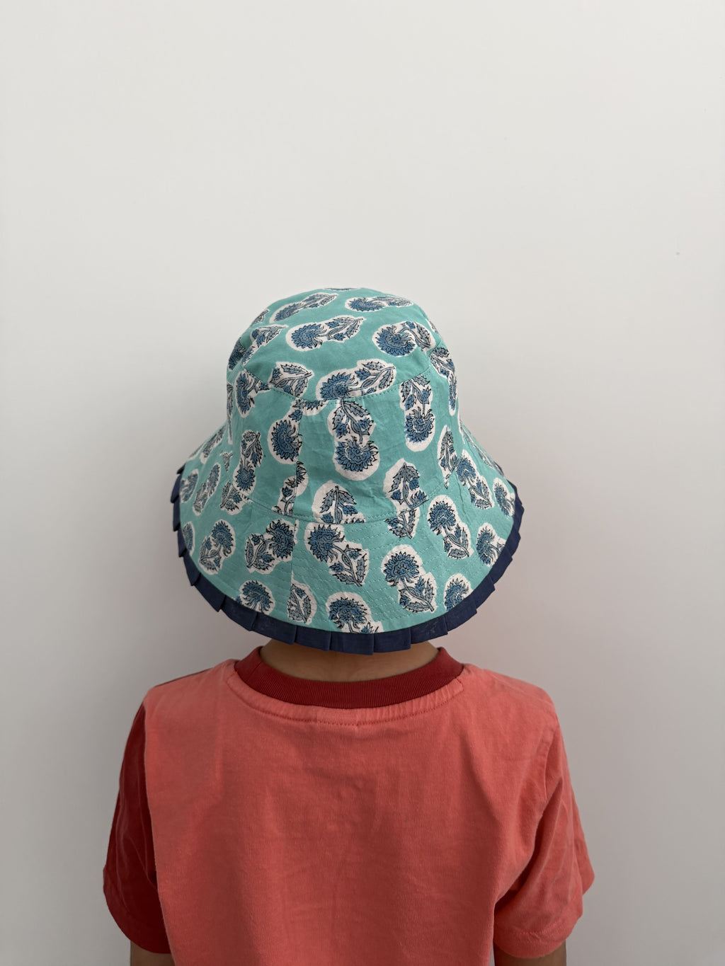 Aqua Bloom Reversible Bucket Hat