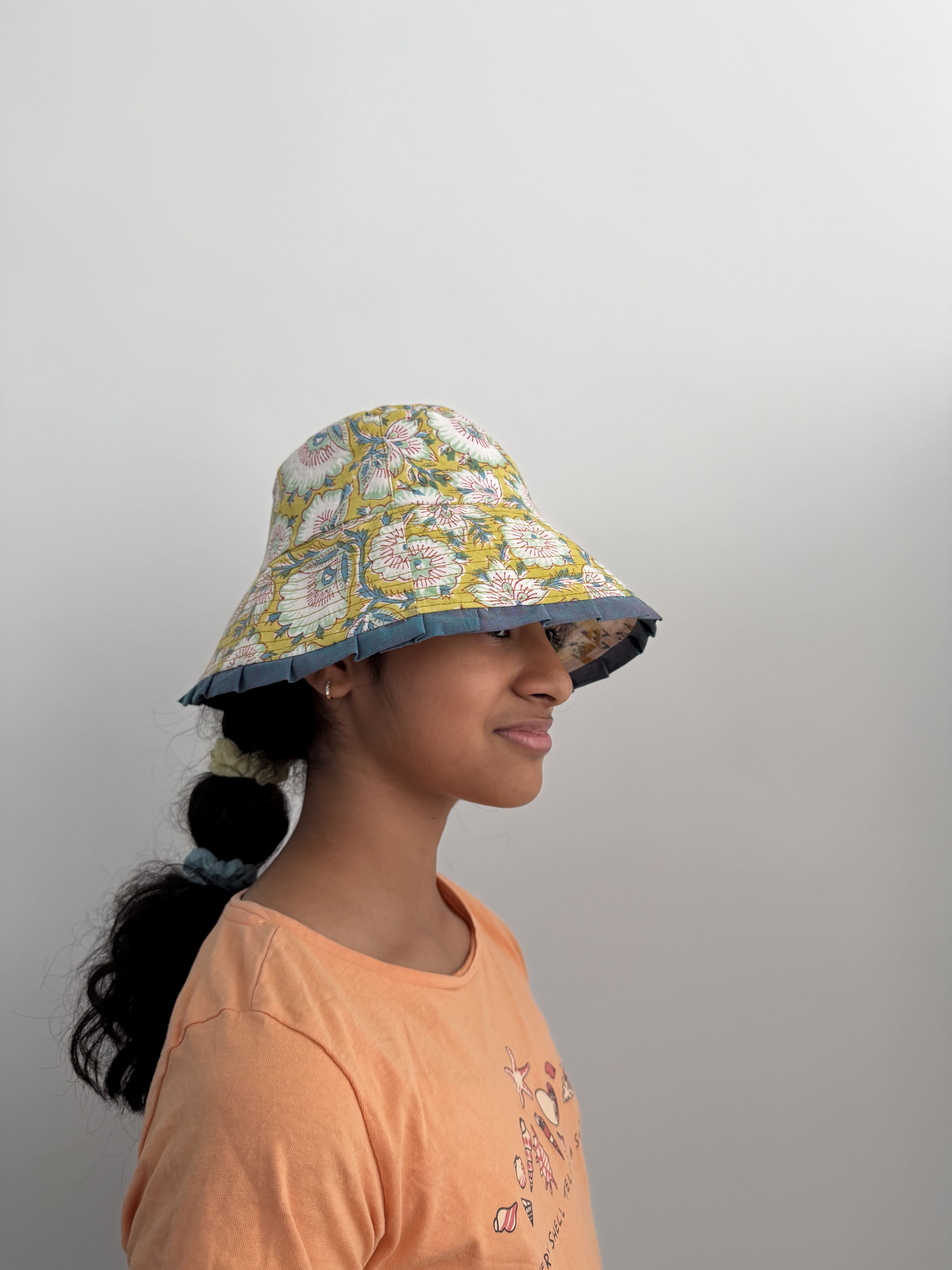 Vintage Bloom Reversible Bucket Hat
