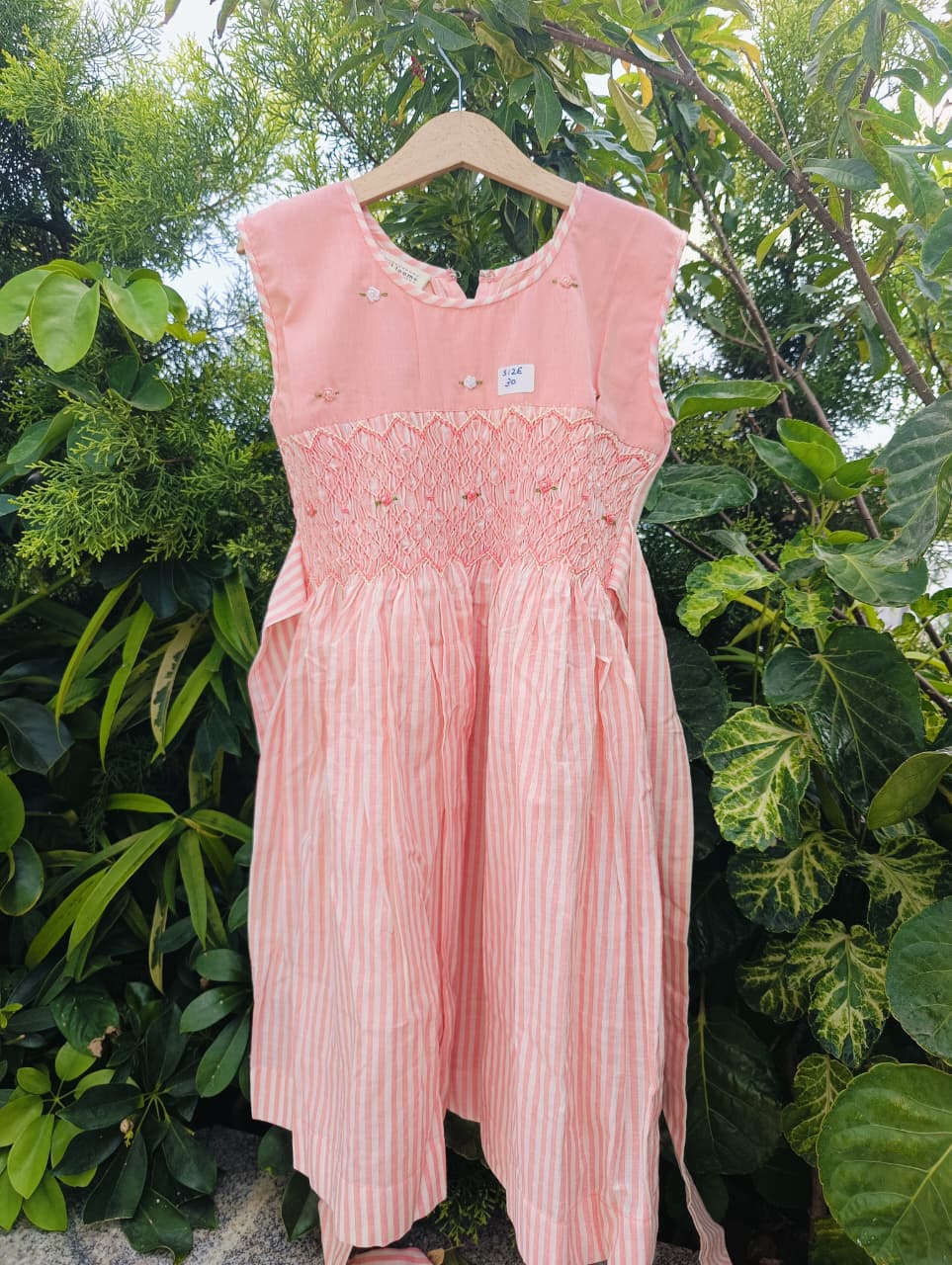 Blush Blossom Smocked Dress