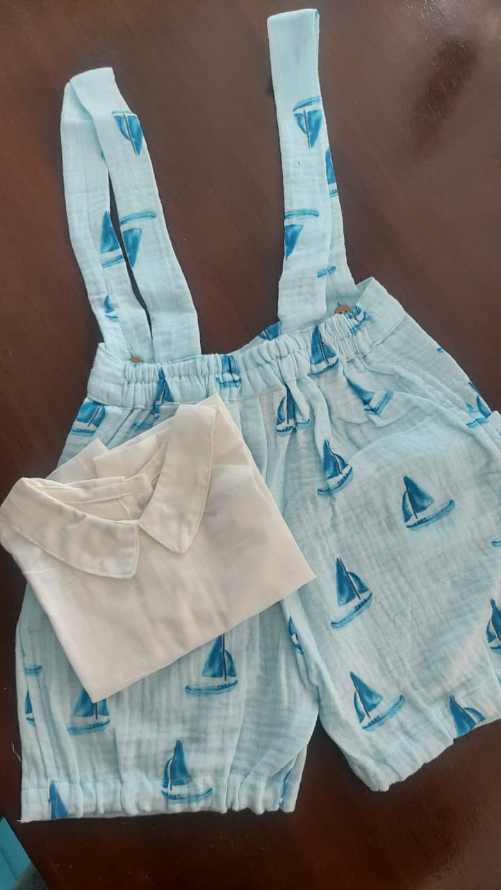 Sailor Dungaree Set