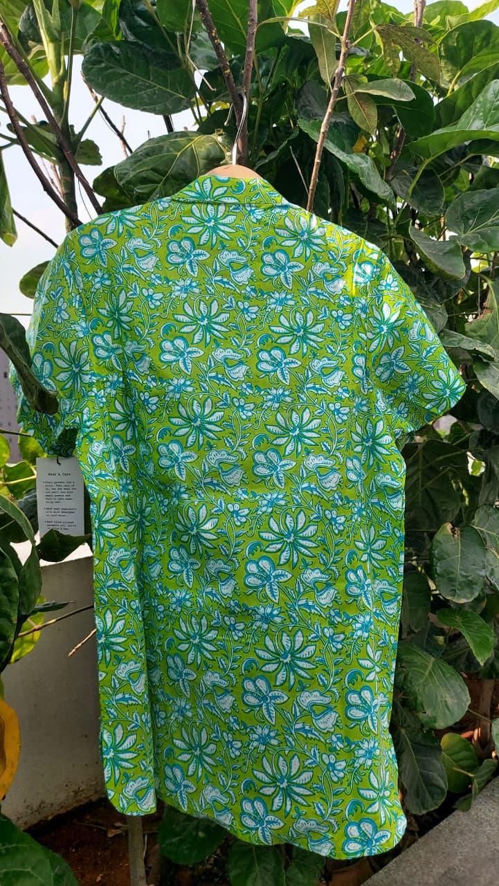 Gulmohar Green Kurta
