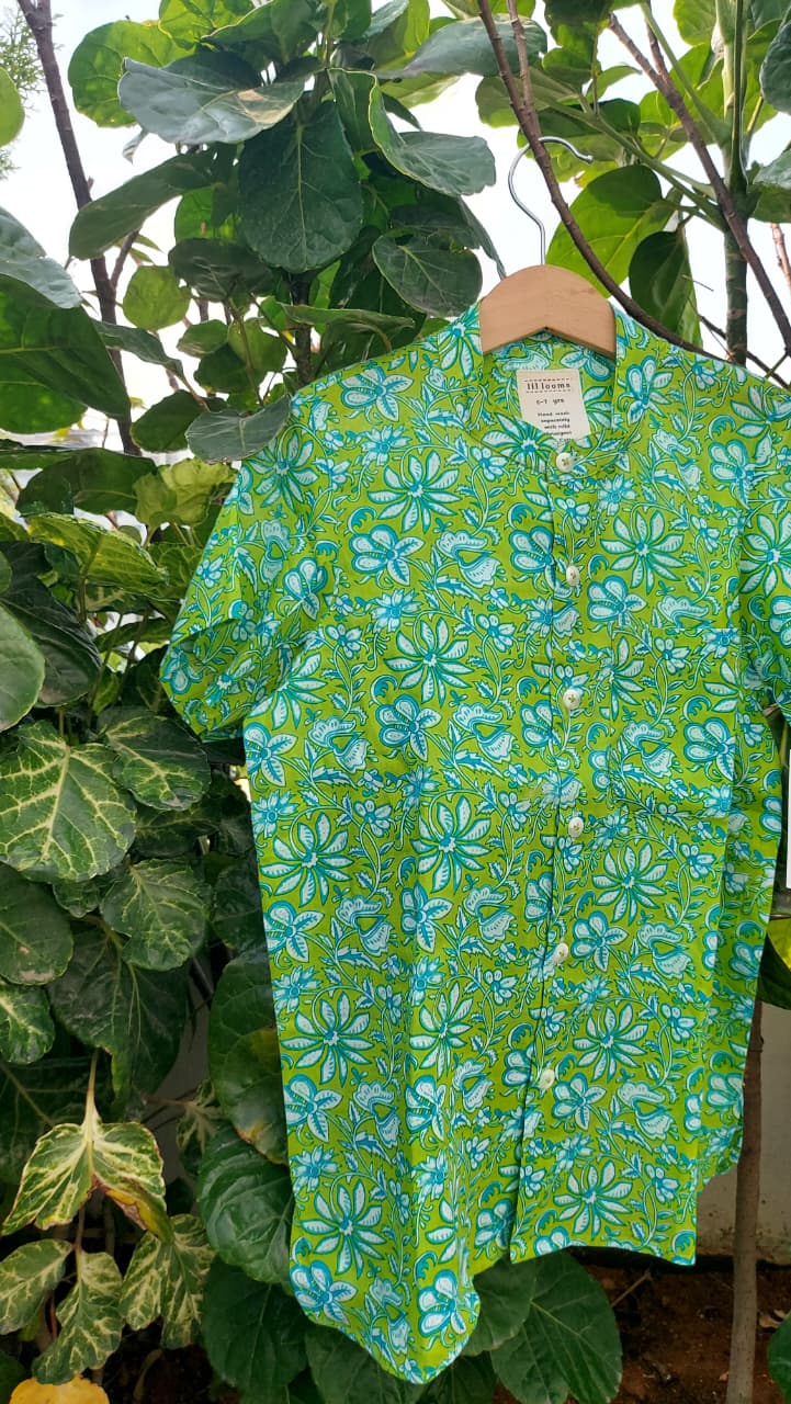 Gulmohar Green Kurta