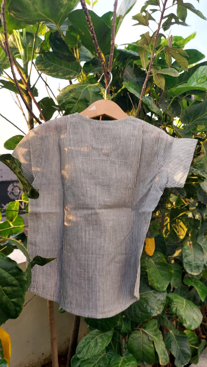 Grey Stripe unisex Kurta