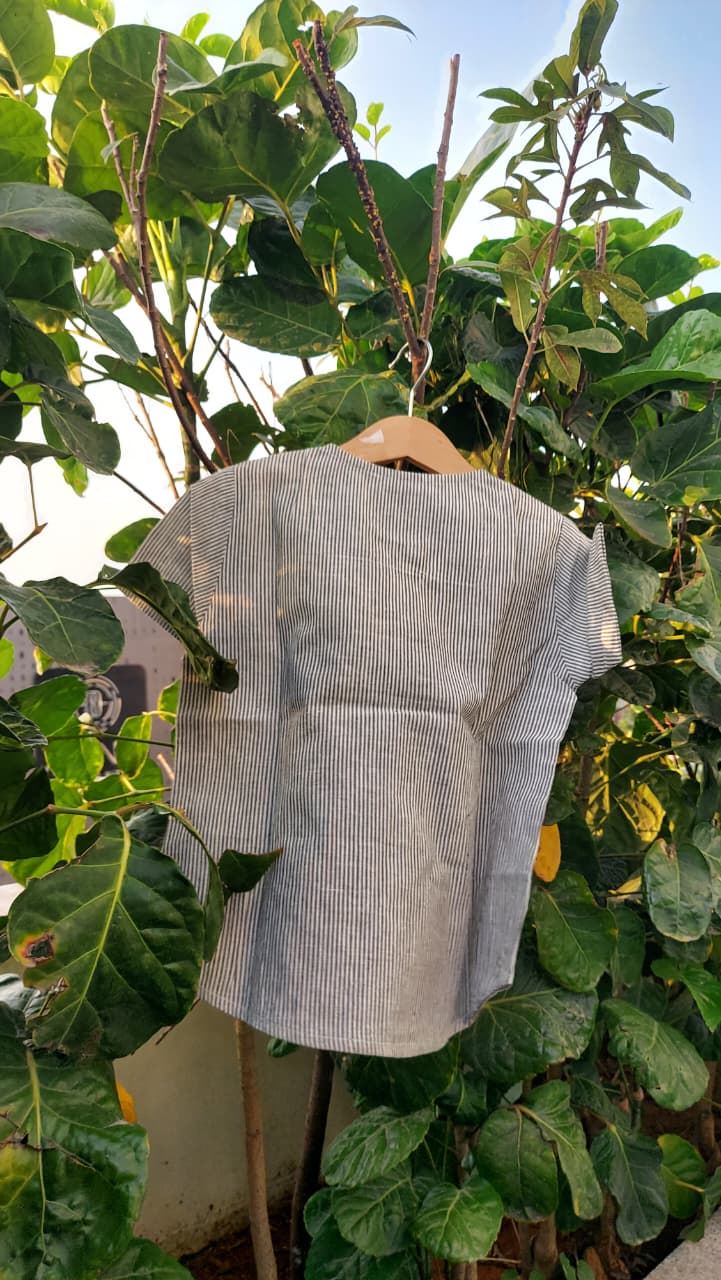Grey Stripe unisex Kurta