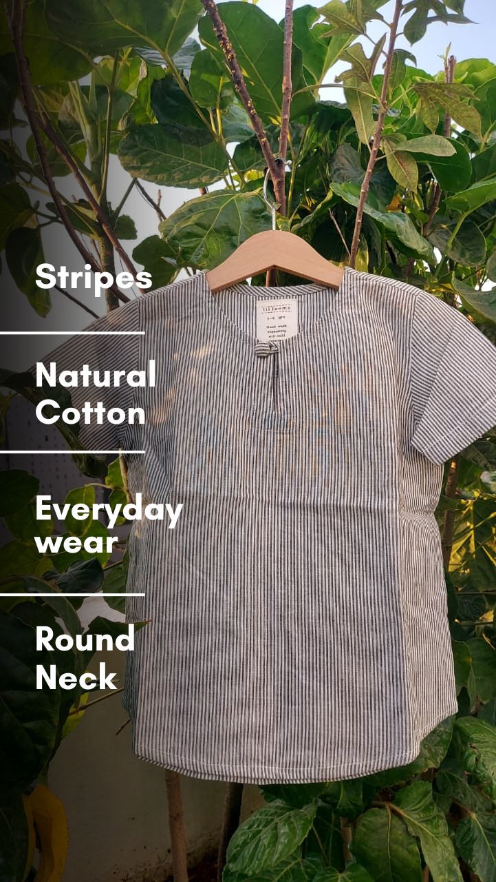 Grey Stripe unisex Kurta