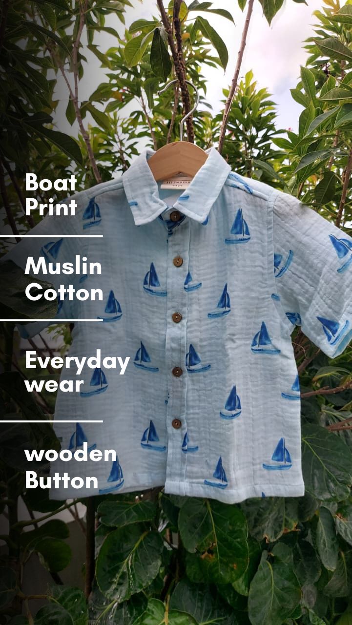 Little Sail Cotton Shirt