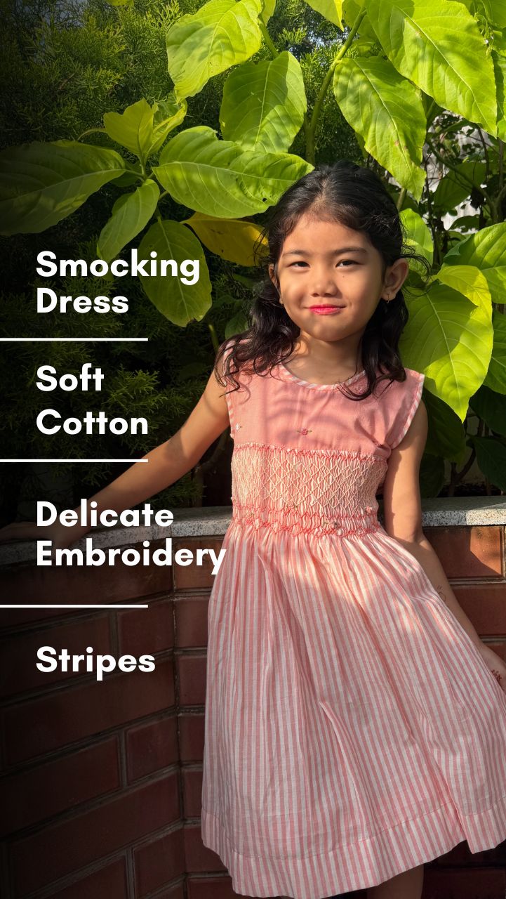 Blush Blossom Smocked Dress