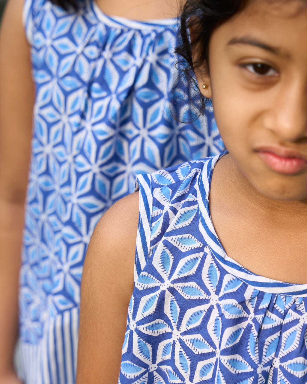 Indigo Color Block Dress